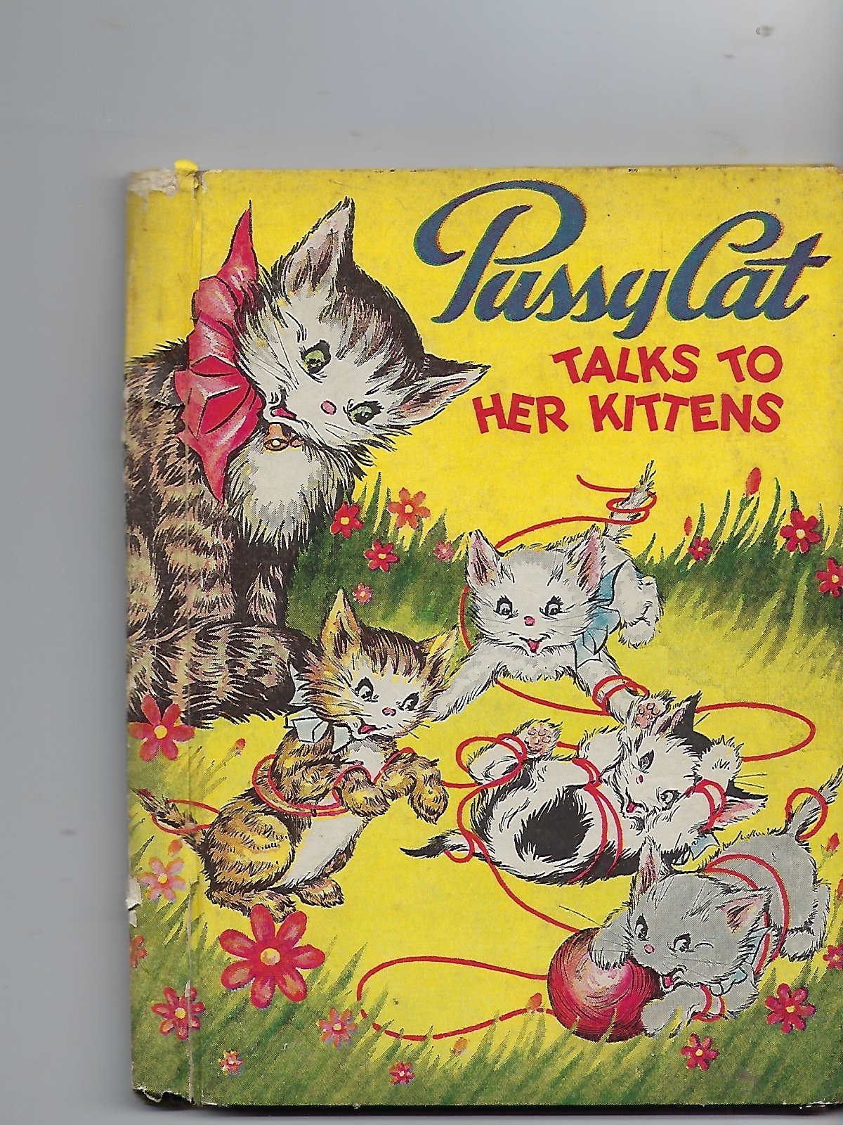 Pussy Cat Talks to Her Kittens