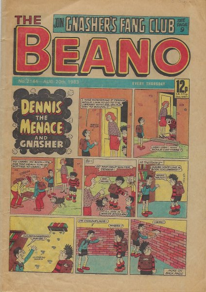 Image for Beano No. 2144 Comic - August 20th 1983
