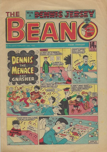 Image for Beano No. 2222 Comic - February 16th, 1985