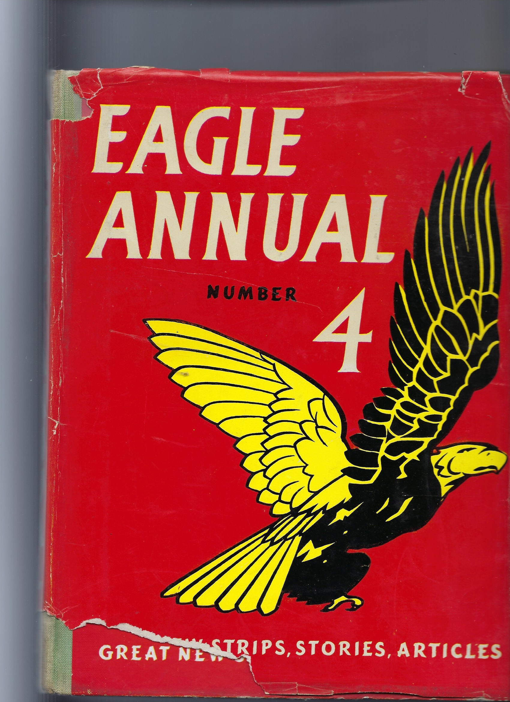 The 4th (Fourth) Eagle Annual Number 4 (Four) - Contains Biggles Story ' the Adventure of the Luminous Clay' & Dan Dare Image for The 4th (Fourth) Eagle Annual Number 4 (Four) - Contains Biggles Story ' the Adventure of the Luminous Clay' & Dan Dare